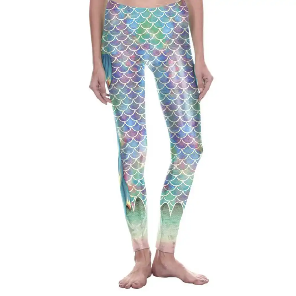 fish scale yoga pants