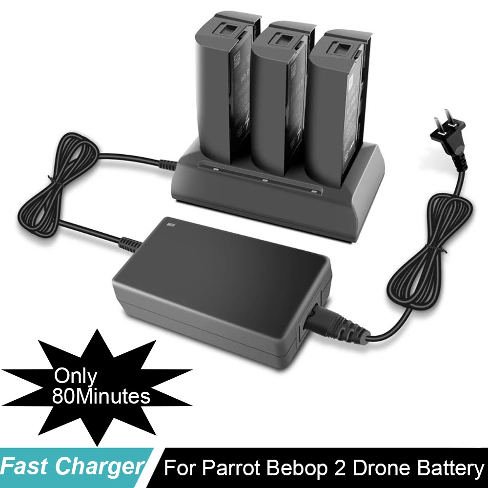 

Bebop 2 Charger For Parrot Bebop 2 Drone/ FPV Battery 3 In 1 Super Fast Charger Adapter For Parrot Bebop 2 Drone accessories