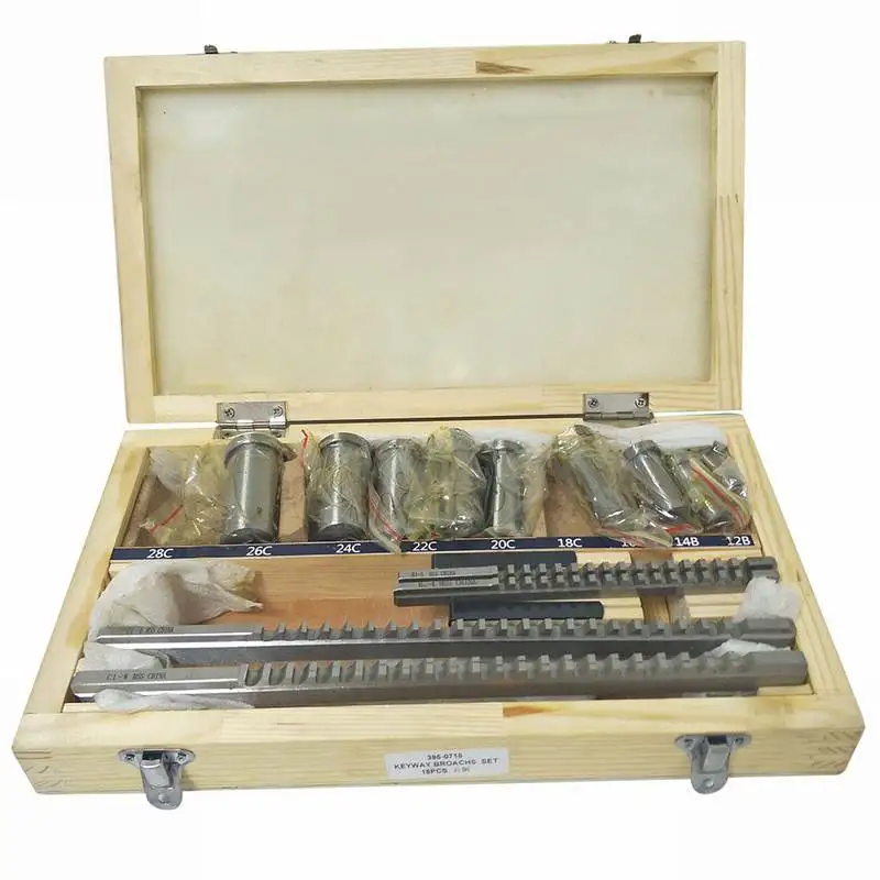 18 шт. HSS Метрическая Keyway Broach набор 4 мм 5 мм 6 мм 8 мм Broaches 12-28 резка Broaching втулки инструмент для прорезывания канавок нож CNC набор