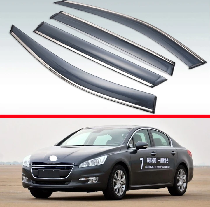 4 шт. защитный козырек для Peugeot 508 2011 2015|Навесы и укрытия| |