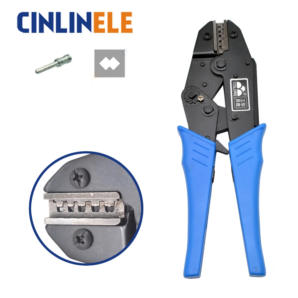 

HS-05D 0.14-1.0 1.5 2.5 4.0 mm 26-11AWG Crimp Pliers Multi Hand Tools Aviation Male Terminals Crimping alicate 9 Inch