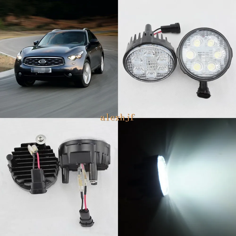 July King 18W 6LEDs H11 LED Fog Lamp Assembly Case for Infiniti FX35 FX37 FX45 FX50 etc, 6500K 1260LM LED Daytime Running Lights цена July King 18W 6LEDs H11 LED Fog Lamp Assembly Case for Infiniti FX35 FX37 FX45 FX50 etc, 6500K 1260LM LED Daytime Running Lights цены онлайн