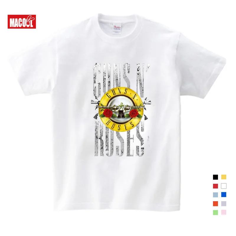 Guns N Roses T Shirt  Kid 2019 T-shirt Pure Cotton Round Neck Baby Tshirt children's Infant Toddler Costume For boy and girl