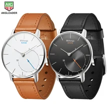 For Nokia Withings 18mm Genuine Leather Watchband Wrist Strap Replacement Bracelet For Nokia Withings Steel HR Huawei Watch 1