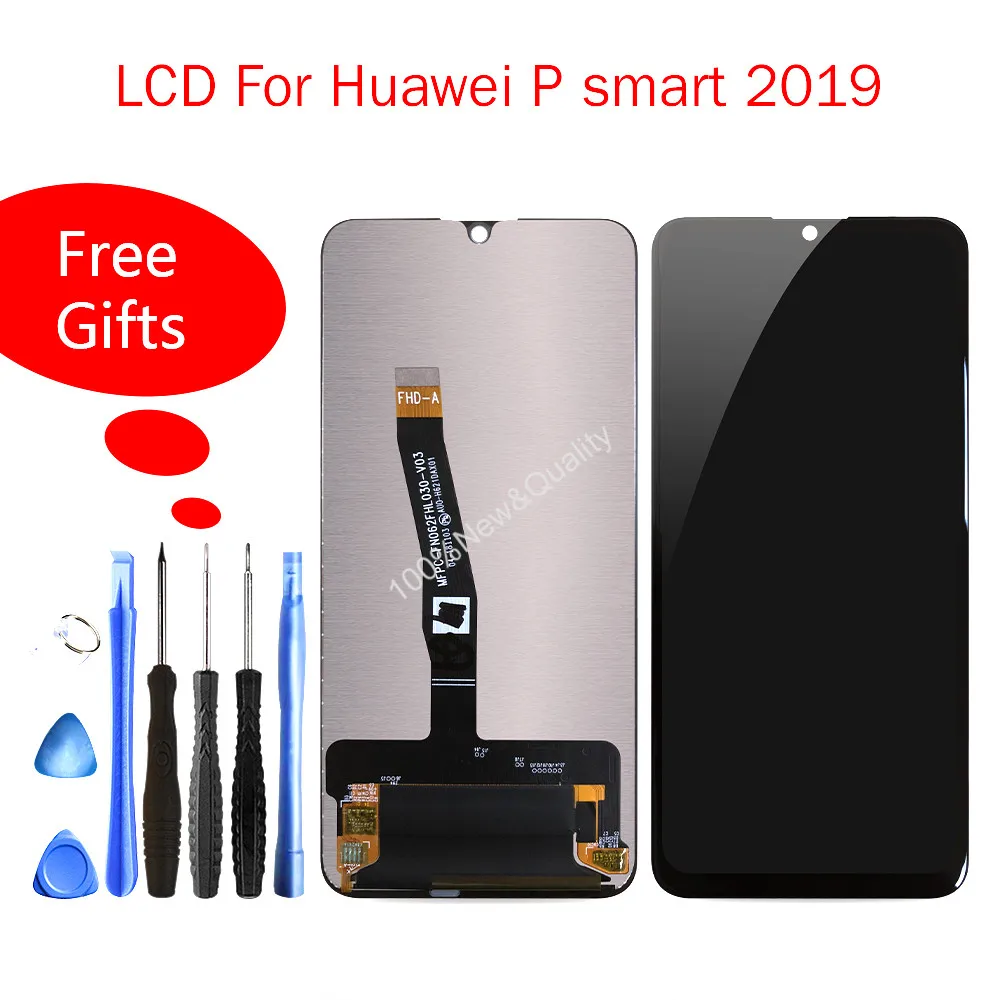 

Quality Lcd For Huawei P Smart 2019 LCD Display Touch Screen Digitizer Assembly Replacement For POT-LX1 POT-LX1AF POT-LX2J