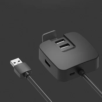 

4 Ports USB 2.0 Splitter Hub High Speed Notebook USB Extension Multi-Interface Hub Mobile Phone Holder