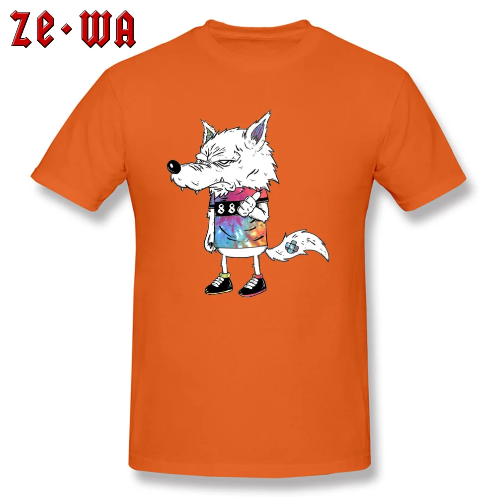 PrintedCustom Short Sleeve Tops Shirt Summer/Fall 2018 Fashion O Neck 100% Cotton Fabric T Shirt Mens Top T-shirts Howl  Howl orange