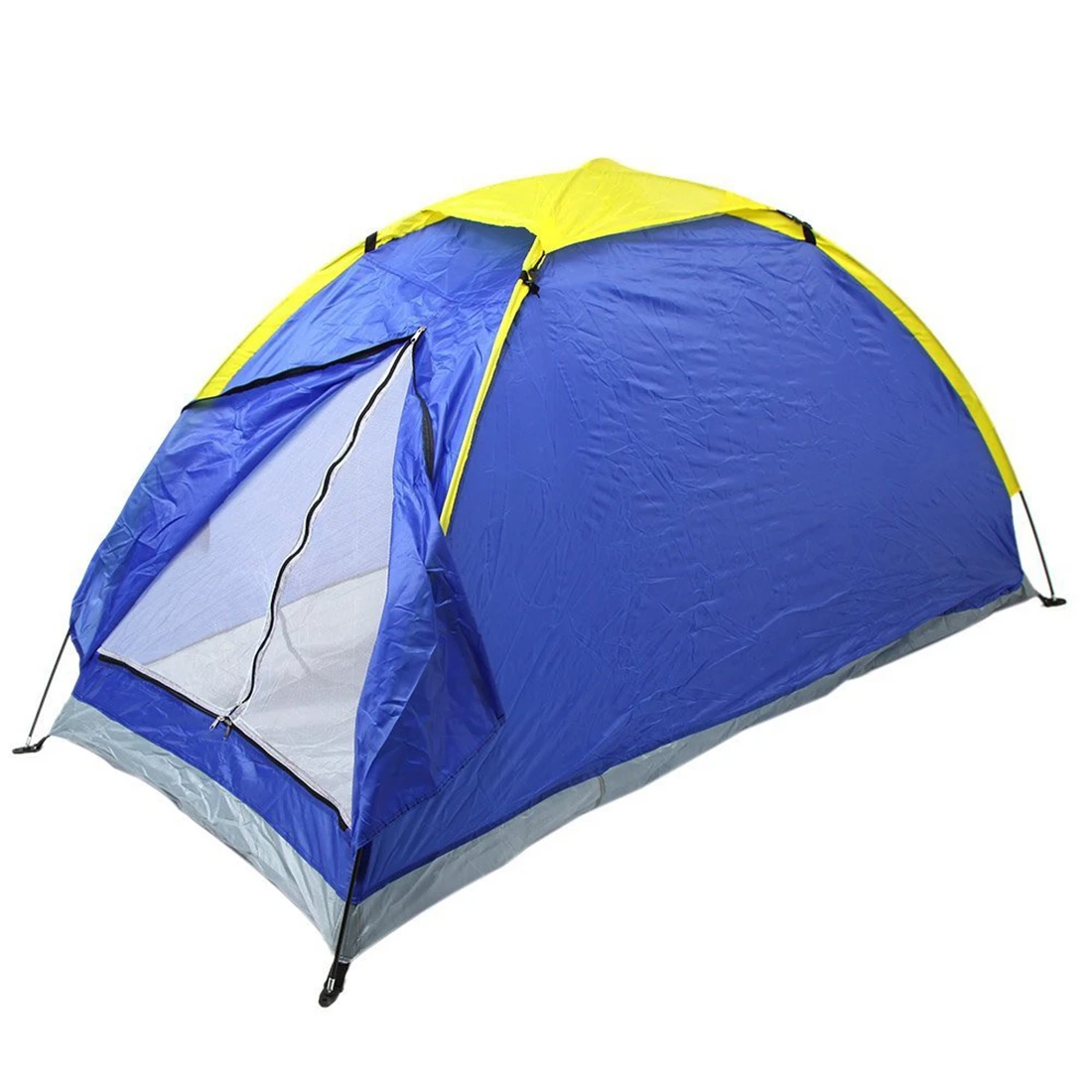 Outdoor camping tent single People camping tent Blue design beach tent pop up open 1 2person