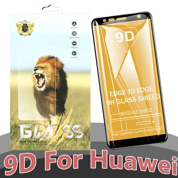 

500pcs 9D Tempered Glass Full Cover For Huawei Nova 6 SE 5T 5i Y9 Y7 Y6 Pro P Smart Protective Screen Protector With New Package