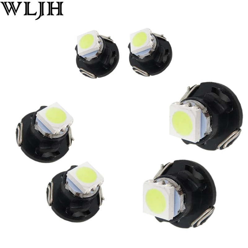 

WLJH 10x Neo Wedge T3 T4.2 T4.7 Led Switch Radio Climate Control Bulb Gauge Speedo Dashboard Indicator Light Ac Panel Instrument