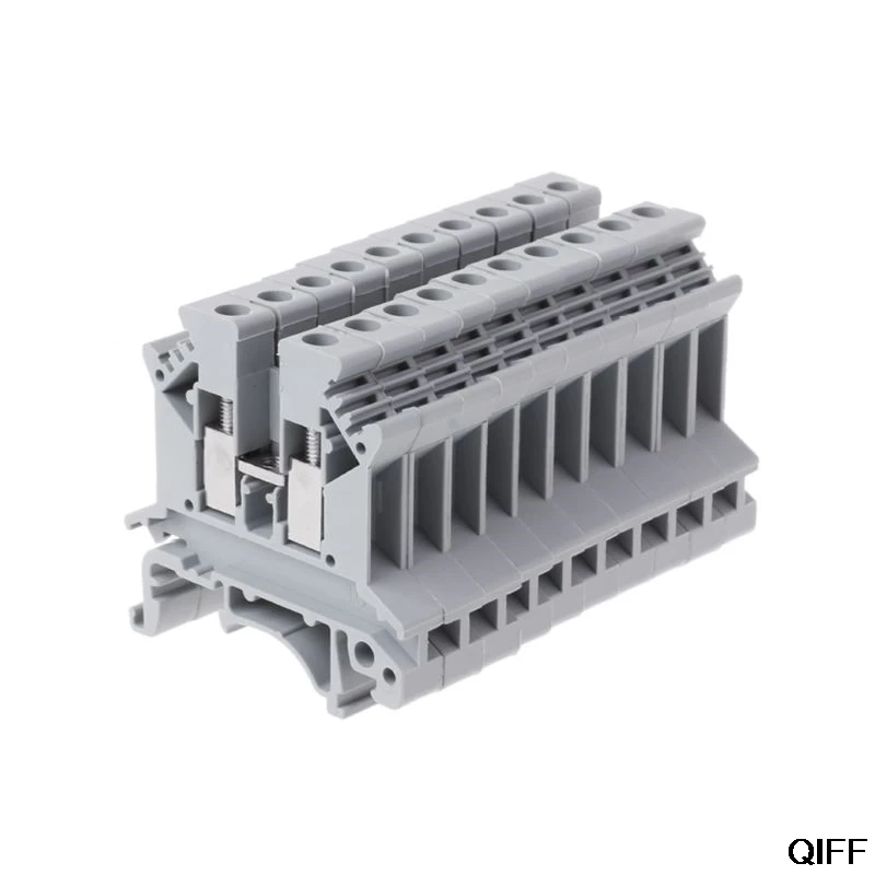 

Drop Ship&Wholesale 10pcs/set UK-2.5B Terminal Block Screw General Application PCB Din Rail Wiring Termianl Connector June 25