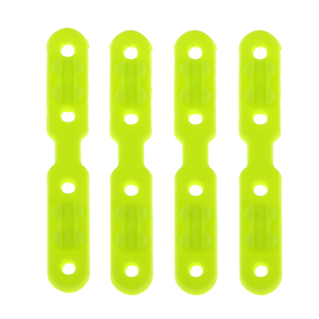 4pcs Soft Silicone Badminton Racket Grommets Eyelets Restringing Tube Accessory String Frame Guard
