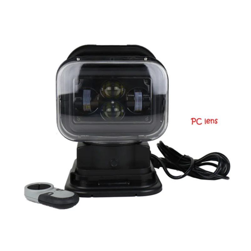 

2018 1pcs 7inch 360 degree Remote Control 4D Led Search Light 60w 12/24V for Vehicle Off road Boats Car Trucks 4x4 headlights