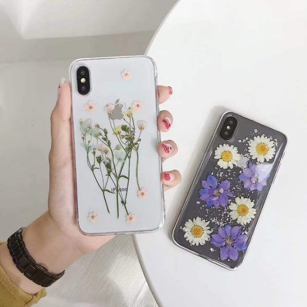 Чехол Hazy beauty для iphone X 6S прозрачный силиконовый мягкий ТПУ чехол с цветочным
