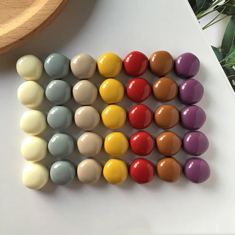 

5pcs 15mm Cute Pentagonal Resin Bead Patch Charm Earring Findings Handmade Stud Earring Ring Button Make Jewelry Accessory F342