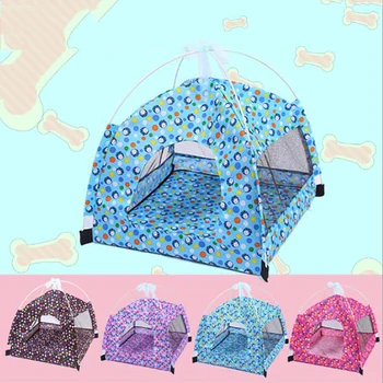 

Venxuis Portable Folding Print Dog Tent Pet Sleeping House Waterproof Exercise Pen Cat Kennels Summer Dog Bed Pet Playpen