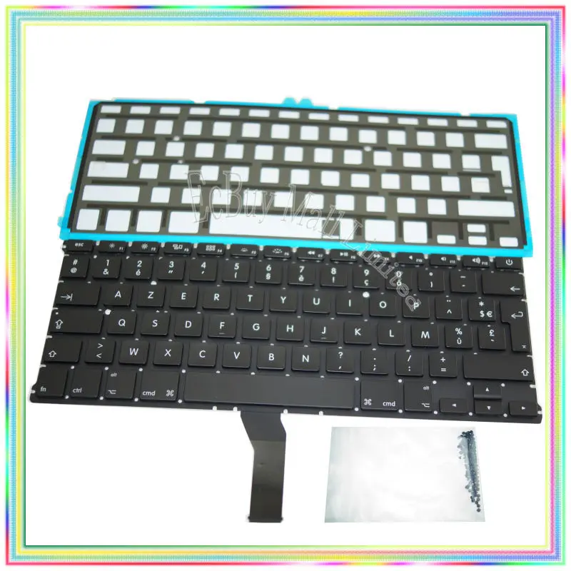 Brand new AZERTY FR French France Keyboard with Backlight & keyboard