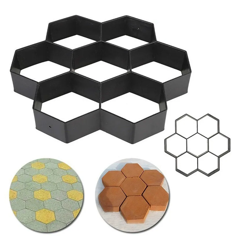 Садовая форма для камня Pathmate DIY формы мощения цементных кирпичей Пластиковая