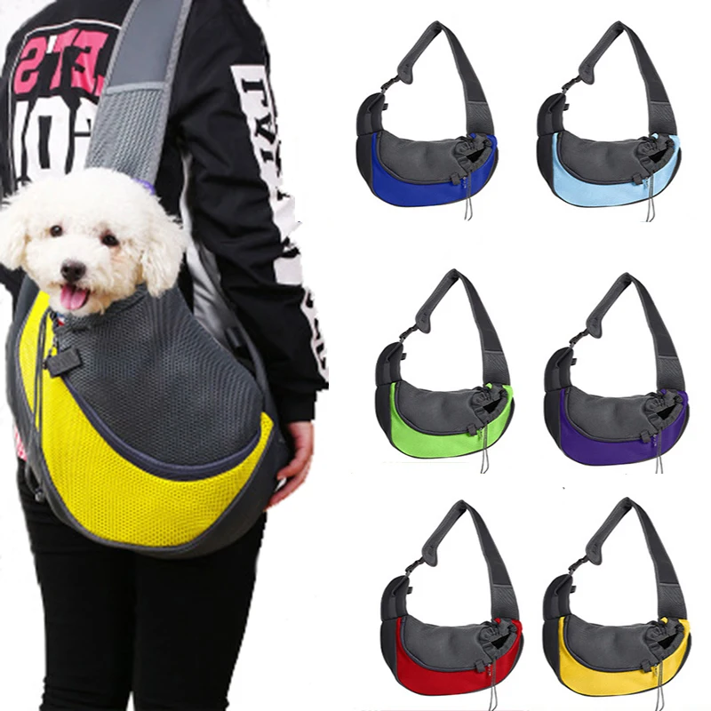 Pet Carrier Cat Puppy Small Animal Dog Carrier Sling Front Mesh Breathable Slingsfor Travel