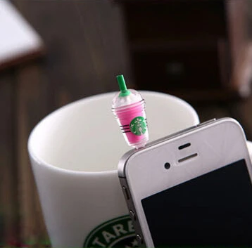 6 шт./лот новая мода для Starcups противопылевая заглушка минипол разъем наушников