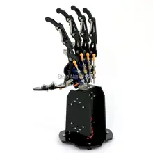 1 шт. 5DOF Bionic робот ручной коготь ладонь манипулятор 5 пальцев независимое движение установлен RC DIY модель