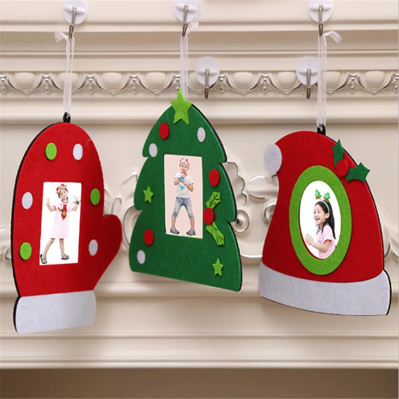 how to make photo frame christmas ornaments