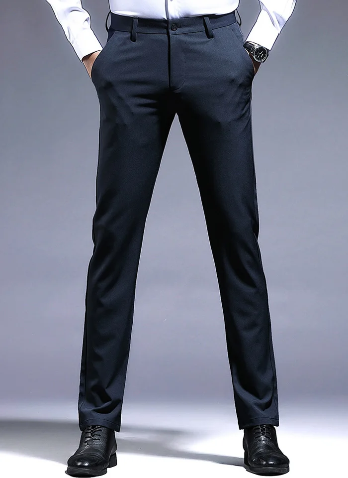 Новинка весны для мужчин's брюки для девочек повседневное хлопок длинные прямые брюки мужчин модные летние мотобрюки бизнес костюм