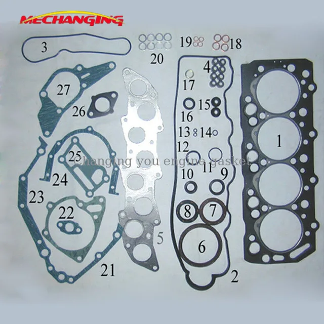 

4D55T For FORD RANGER 2/4WD D And BRONCO II TD Engine Rebuilding Kits Engine Parts Full Set Engine Gasket MD997233