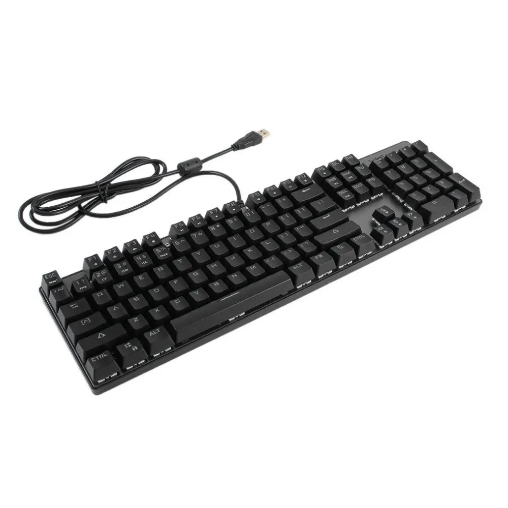 

9 LED Light New E-sport Gaming Keyboard Black Switch Mechanical Keyboard 104 Keys For PC laptop