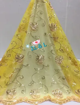 

Indian style sequins Africa Nigeria lace 60303 French net tulle white suitable for wedding lace fabric dress sequins from 1 yard