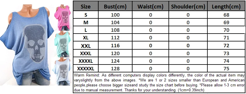 Новые модные футболки с принтом черепа и бриллиантами, повседневные топы с короткими рукавами, свободные блузы WS7081U
