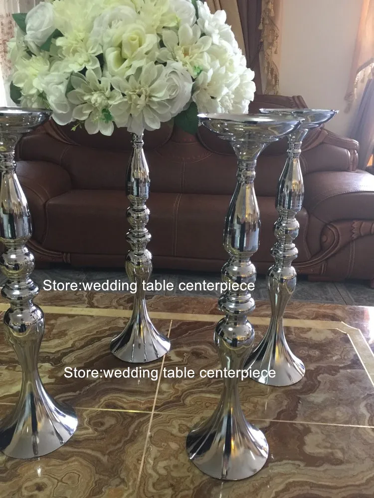 Luxury sliver/gold mental wedding aisle pillar for weddings decorpillars for decorationpillar