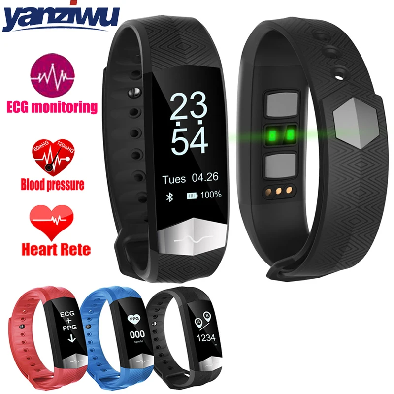 YANZIWU CD01 Health Smartband ECG Heart Rate Blood Pressure Smart Band Fitness Tracker Smart