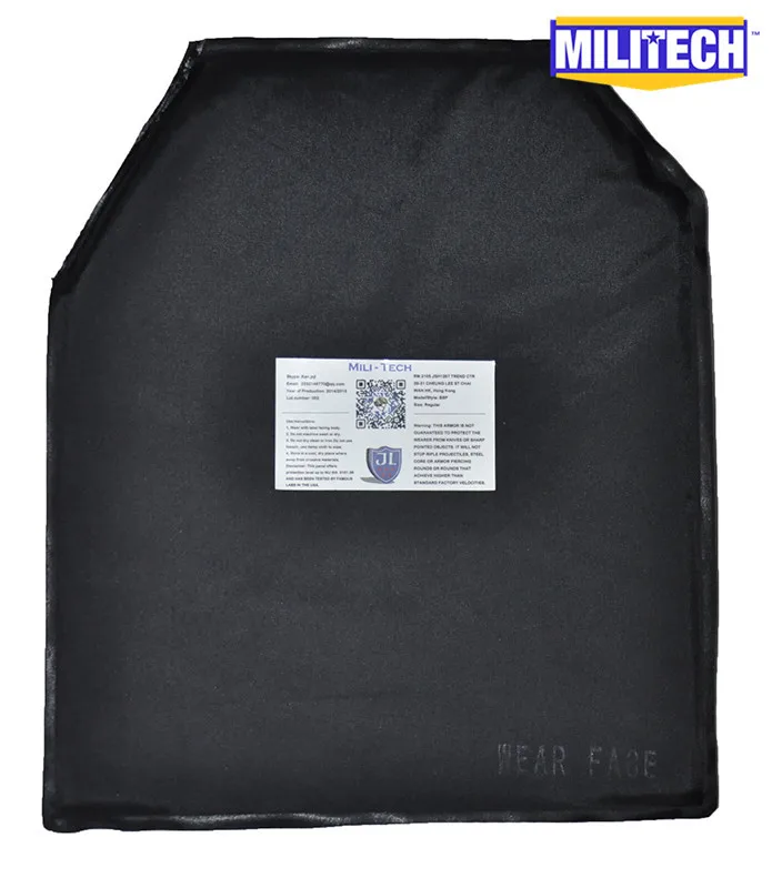 

MILITECH 10''x12'' Advance Shooters Cut Back Ballistic Panel Bullet Proof Plate Backer Body Armor Soft Armour NIJ Level IIIA 3A