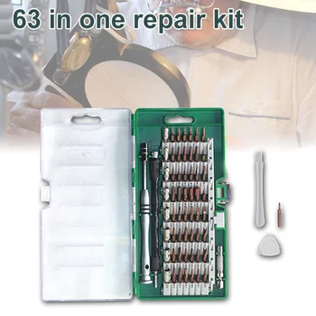 

63 in 1 Screwdriver Set Electronic Repairing Bit Kit for Computer Camera CLH@8