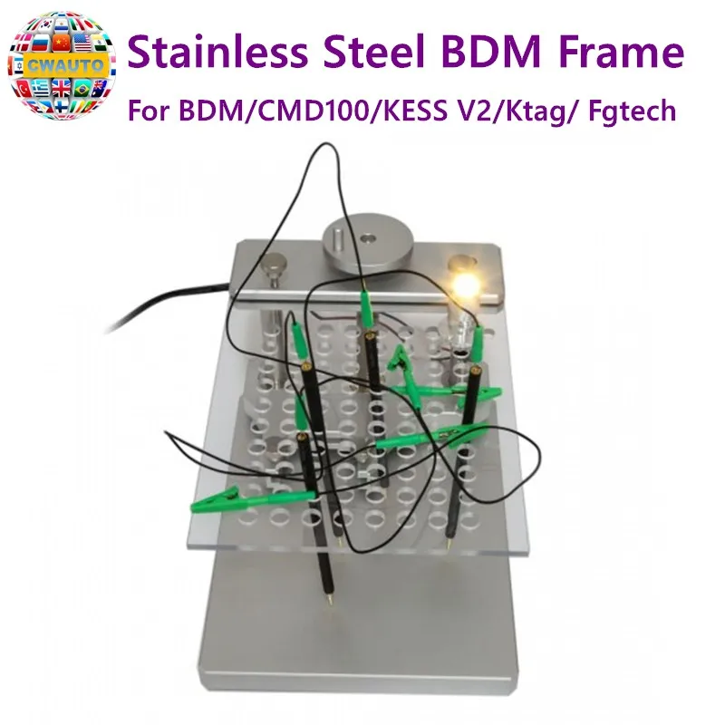 Stainless Steel BDM Frame for BDM Programmer CMD100 KESS V2 Ktag Fgtech High Quality