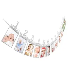 Фото папка баннер детский подарок на день рождения украшения 1-12 месяцев фото плакат ежемесячная фото настенная фото папка Прямая поставка 2018a24