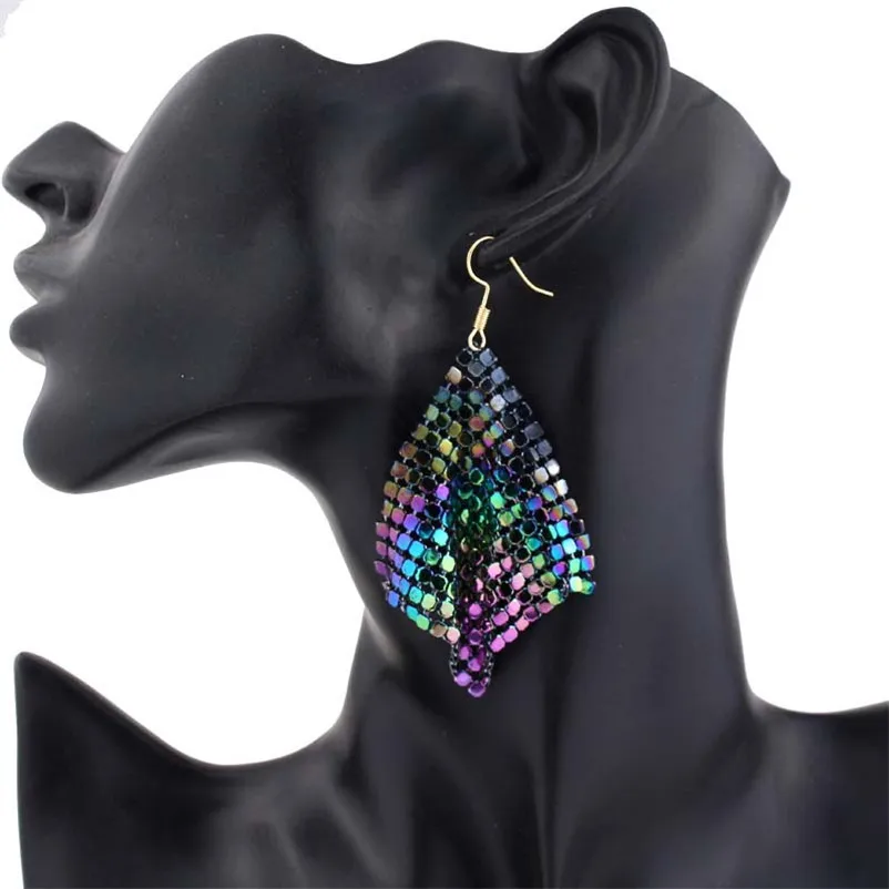 adolph Star Jewelry Charm Sequin Drop Earrings New Geometric Round Shiny Dangle earring jewelry women sales - Image 5