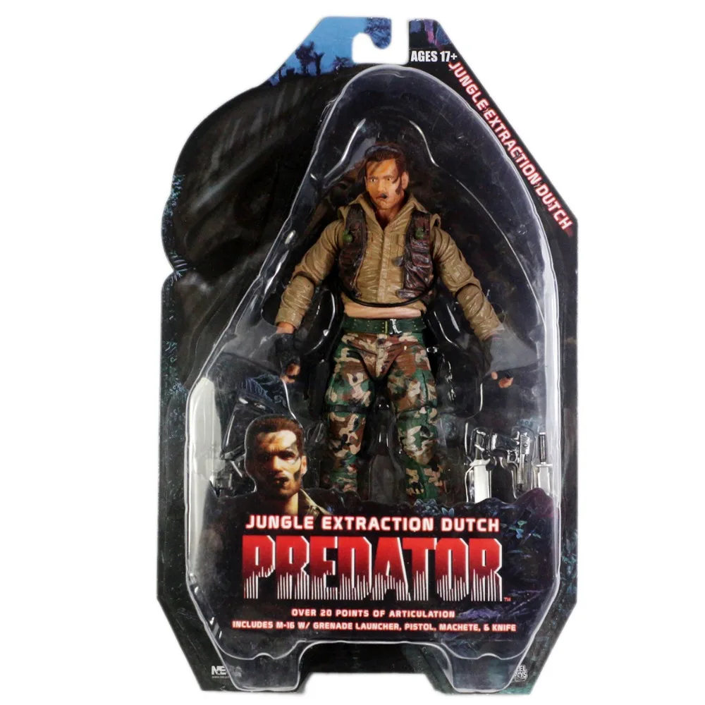 Predator Series 8 Jungle Extraction Dutch 7" Scale Action Figure Free Shippingaction figure