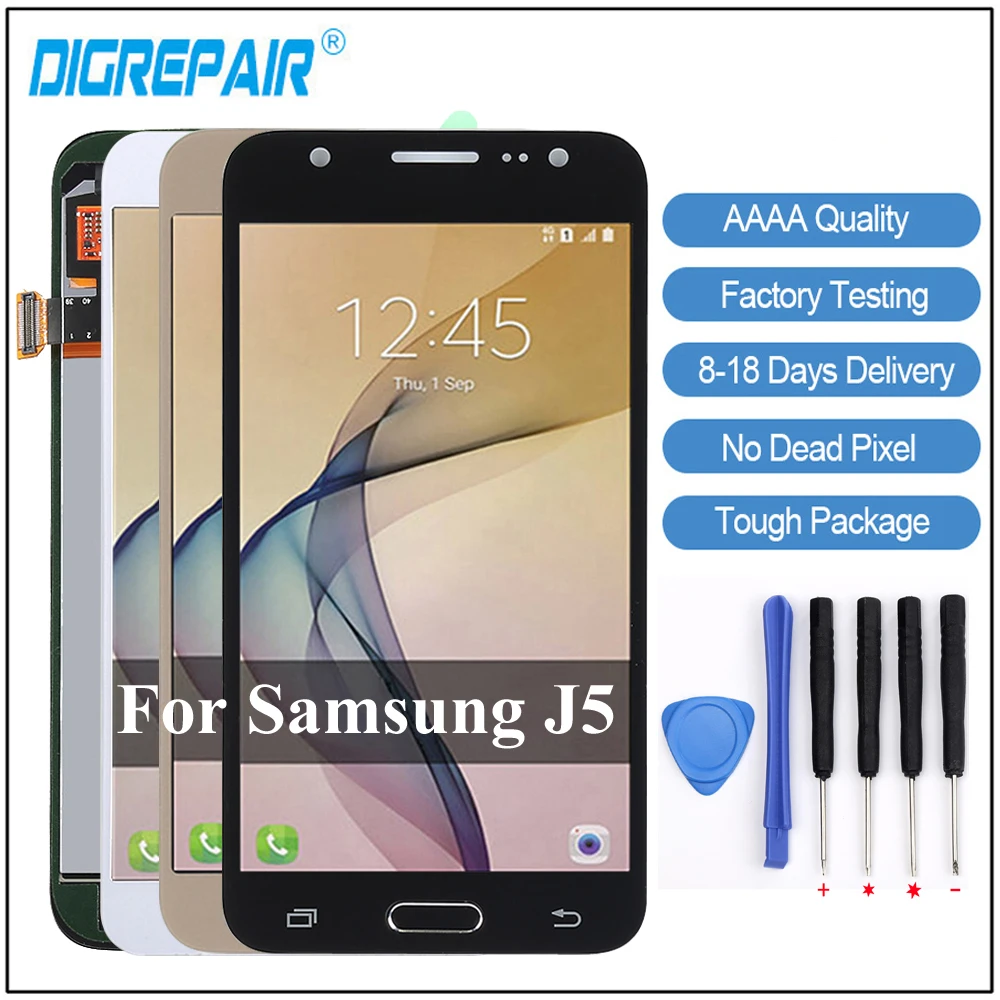 

J500 lcd For Samsung J5 2015 LCD J500 J500F J500FN J500M J500H Display Digitizer Touch Screen For Samsung J5 2015 Display
