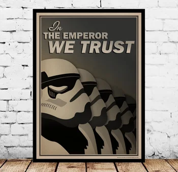 

Star Wars propaganda Imperial Forces Service and Duty Be a Stormtrooper Movie Posters Silk Art Painting Wall Art No Frame