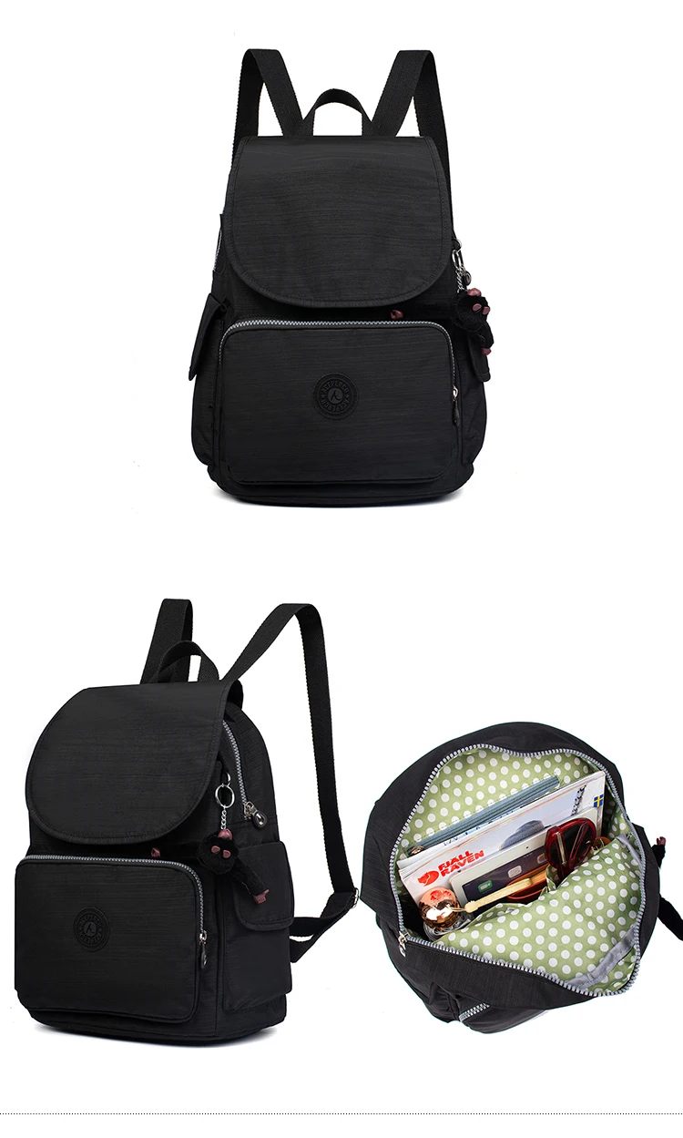 Повседневные Оригинальные женские сумки для женщин, рюкзаки для ноутбука, школьные сумки для девочек-подростков, mochila feminina, брелок "Обезьяна"