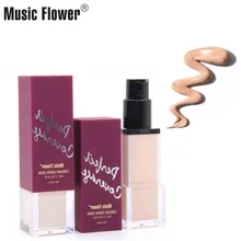 Цветок музыка макияж основа для макияжа Жидкий корейский BB крем натуральный питательный увлажняющий консилер лицо База под макияж 42 мл 3 цвета