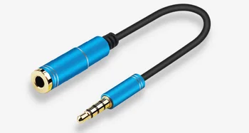 

1000pcs 3.5mm Audio Converter OMTP/CTIA Male to Female Headphone Cable for Mp3 Phone Tablet Desktop