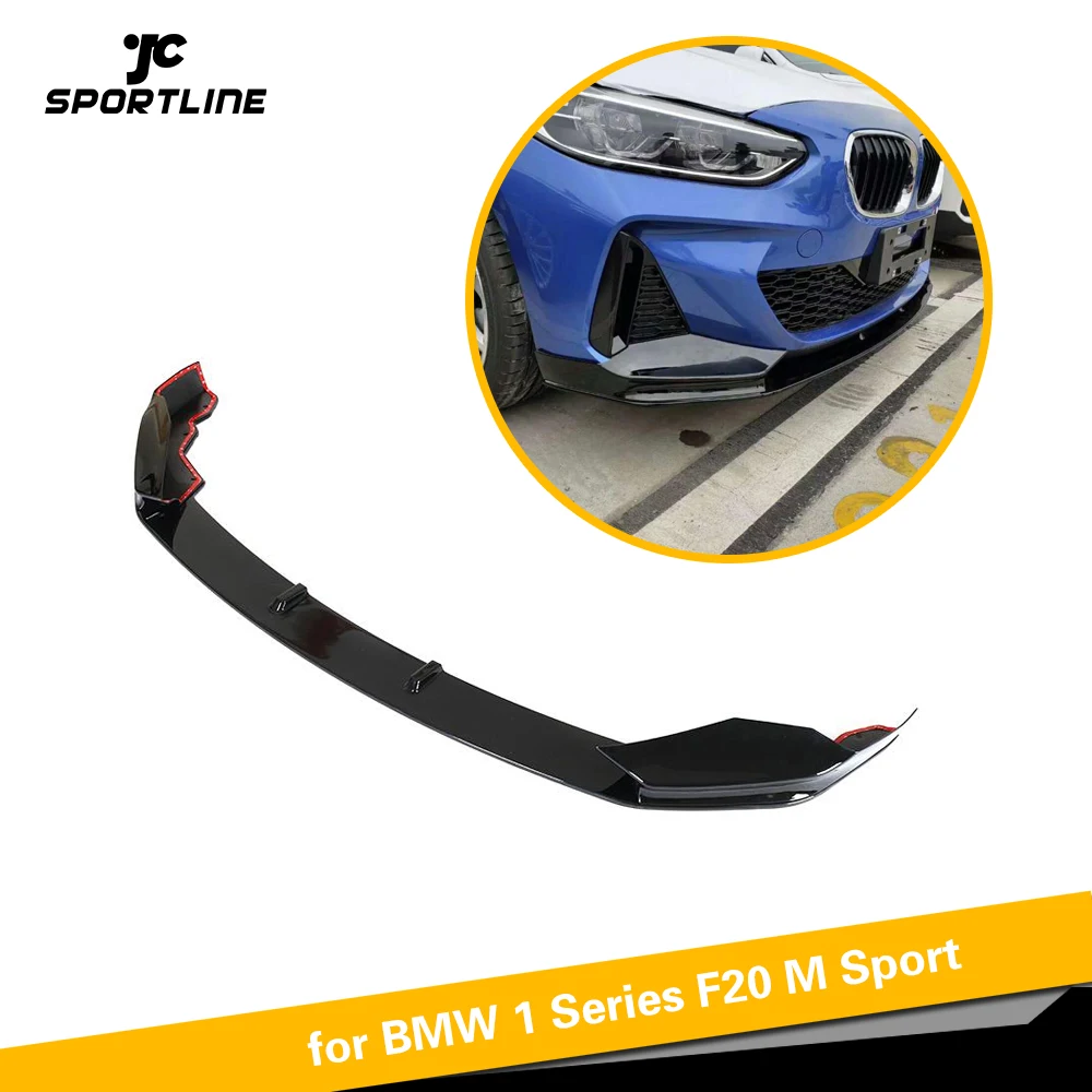 

PP Glossy Black Front Bumper Lip Spoiler Splitters For BMW 1 Series M Sport 2019 Front Bumper Lip Splitters Spoiler