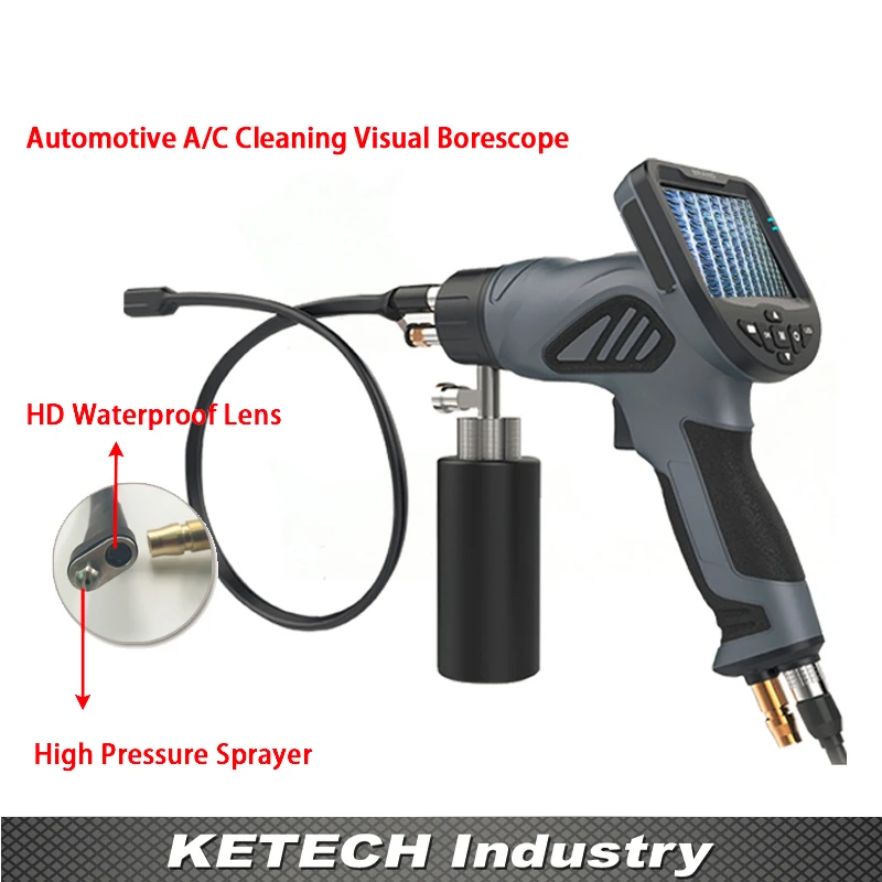 Car Visual Cleaning Video Endoscope Air Conditioner Evaporator Washing Inspection Borescope