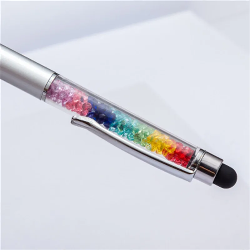 Siancs Красочные 1 шт. модные Кристальные Емкостные стилус сенсорная ручка офисная школа для смартфонов samsung iPhone