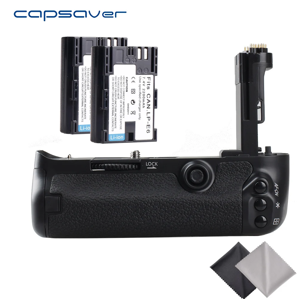 Вертикальная Батарейная ручка capsaver с 2 LP E6 батареями для Canon 5d mark iii 5D3 5D III 5DS 5DSR