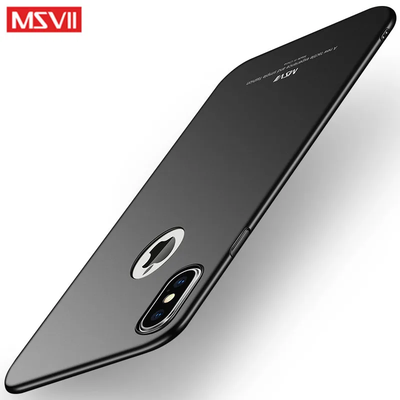 

For iPhone XS MAX Case msvii Brand Luxury Ultra thin hard PC phone Protective Cover coque For Apple iphone XS XR X cases XS MAX