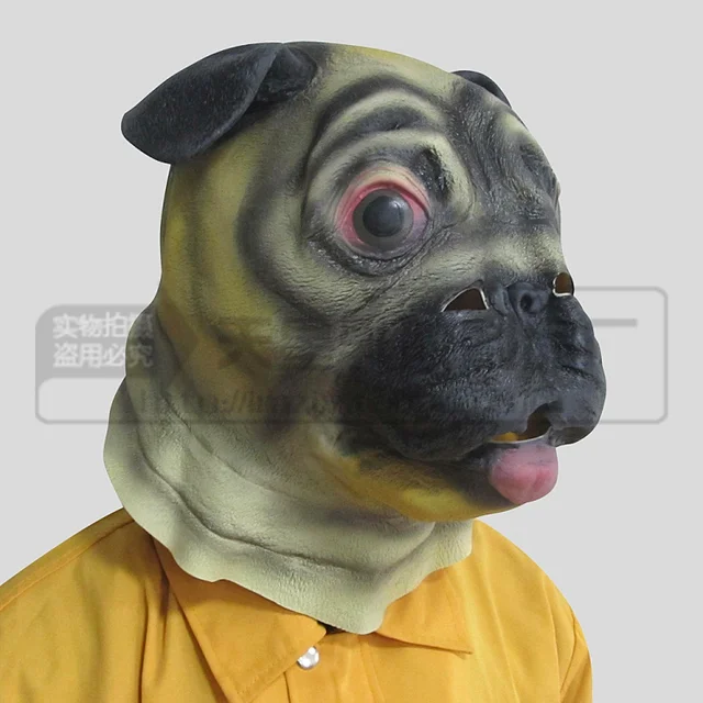 hot 100 eco friendly latex magic costume realistic latex adult pug